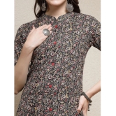 Stylum Cotton Printed A-Line Womens Kurti - Black ( Pack of 1 ) - None