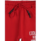 BOYS TRACK PANT SOLID RED - None