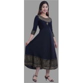 SIPET - Blue Rayon Womens Anarkali Kurti ( Pack of 1 ) - None