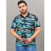 AUSTIVO Cotton Blend Regular Fit Printed Half Sleeves Mens Polo T Shirt - Multicolor ( Pack of 1 ) - None