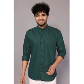 Anand Cotton Blend Regular Fit Solids Full Sleeves Mens Casual Shirt - Green ( Pack of 1 ) - None