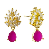 gilher - Pink Danglers Earrings ( Pack of 1 ) - Pink