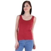 Zourt Cotton Camisoles - Maroon Single - None