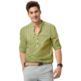 Men's Cotton Blend Printed Full Sleeves Shirt-S