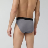 Pace Cotton Rib Briefs Ash Grey XL