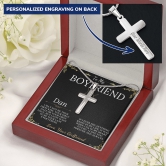 Boyfriend Gift, Cross Necklace Gifts for Boyfriend, Boyfriend Christmas Gift, Boyfriend Anniversary Gift, Boyfriend Birthday Gift #0913 Dan-Standard Box