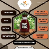 ONE BEE ORGANIC Honey | Rosewood Honey/Sheesham Flora Honey | Natural Flora Honey - 280 GM.