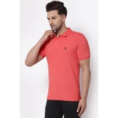 Red Tape Men Coral Polo Neck T-Shirt