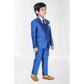 DKGF Fashion - Royal Blue Polyester Boys Suit ( Pack of 1 ) - None