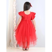 Toy Balloon Kids Red Net Girls Asymmetric Dress ( Pack of 1 ) - None