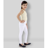 Kids Cave - White Cotton Blend Girls Leggings ( Pack of 1 ) - None