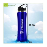 Manogyam Stainless Steel Blue 750 mL Sipper ( Pack of 1 ) - Blue