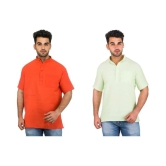 DESHBANDHU DBK Multi 100 Percent Cotton Kurta Pack of 2 - None