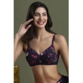 Clovia Cotton T-Shirt Bra - Blue Single - None