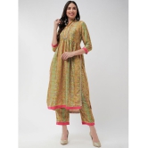 Pannkh - Green Polyester Womens Nayra Kurti ( Pack of 1 ) - None