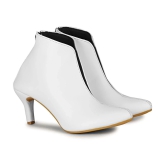 Ishransh White Womens Ankle Length Boots - None