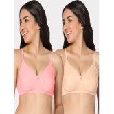 IN CARE LINGERIE - Multicolor Cotton Lightly Padded Women's Everyday Bra ( Pack of 2 ) - None