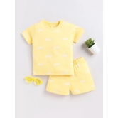 Yellow Sunglass Print Co-ord Set-9-12 m