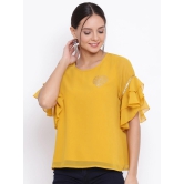 ALL WAYS YOU Women Top Polyester fabric  Yellow XS