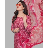 Kashvi Unstitched Crepe Printed Dress Material - Pink ( Pack of 1 ) - Pink