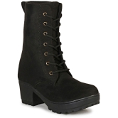 Commander Shoes - Black Women''s Mid Calf Length Boots - None