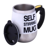 SG SELF STIRRING MUG Nature Stainless Steel Coffee Mug 450 mL ( Pack of 1 ) - Multi Color