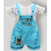 Zadmus - Blue 100% Cotton Dungarees For Baby Boy ( ) - 0-6 Months