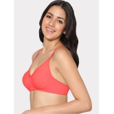 IN CARE LINGERIE - Red Cotton Lightly Padded Women's T-Shirt Bra ( Pack of 1 ) - None