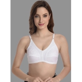 Madam - White Cotton Non Padded Womens T-Shirt Bra ( Pack of 1 ) - None