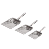 KAVISON Stainless Steel dust pan, Unbreakble Dustpan, Dust Collector Pan for Home and Kitchen Silver (Set of 3) Visit The NURAT Store