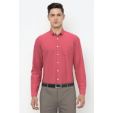 Men Red Regular Fit Formal Full Sleeves Formal Shirt