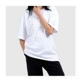 PP Kurtis - White Cotton Loose Fit Womens T-Shirt ( Pack of 1 ) - None