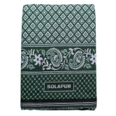 Mandhania Mayur Solapur Chaddar 100% Cotton Dailyuse Single Bed Blanket Pack of 2 Brown & Green