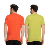 Zeffit Multicolor Cotton Regular Fit Mens Sports T-Shirt ( Pack of 2 ) - None