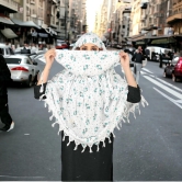 UK-0340 Cotton Long Scarf Cum Mask scarves Usable for vehicle Driver | Universal Size | For Girl & Women | Breathable Sun Protection Light Weight ( MIX DESIGN)