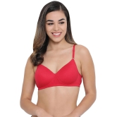 Clovia Cotton T-Shirt Bra - Pink Single - 40C