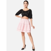 ALL WAYS YOU - Pink Crepe Womens A-Line Skirt ( Pack of 1 ) - None