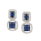 Earring | Earring for Girls & Women | Blue CZ Earring