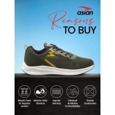 ASIAN RAFTAAR-06 Mustard Mens Sports Running Shoes - None