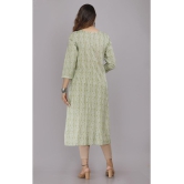 JC4U - Green 100% Cotton Women''s Straight Kurti ( Pack of 1 ) - None