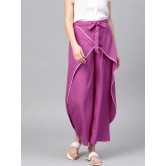 Women Purple Relaxed Loose Fit Trousers