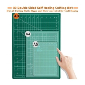 SHB A4 mat 12 x 18  double side printed with inch grids and different angles which will greatly help the cutting mat