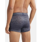 Jockey MM08 Men Microfiber Mesh Elastane Printed Performance Trunk - True Navy - None