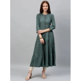 KIPEK - Green Cotton Womens Anarkali Kurti ( Pack of 1 ) - None