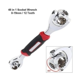 SURSAI 48 in 1 Socket Wrench Multifunction Universal Tool (Silver)