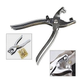 100Pcs Stainless Steel Silver Button Thickened Snap Fasteners Kit Grommet Eyelet Setting Pliers Tool for Bag Shoes Leather Belt Cloth Easy to Press Button