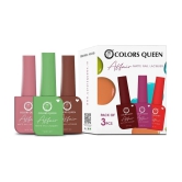 Colors Queen - Multi Matte Nail Polish ( Pack of 3 )