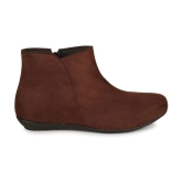 Ishransh Brown Women''s Ankle Length Boots - None