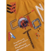 DKGF Fashion - Mustard Cotton Boys T-Shirt & Shorts ( Pack of 1 ) - None