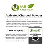 MR Ayurveda 100% Natural Activated Charcoal Powder Face Pack Masks 100 gm